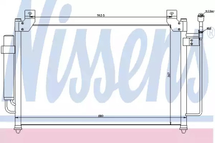 Радіатор кондиціонера Nissens 940049