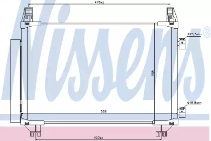 Конденсатор без хладогену Nissens 940050