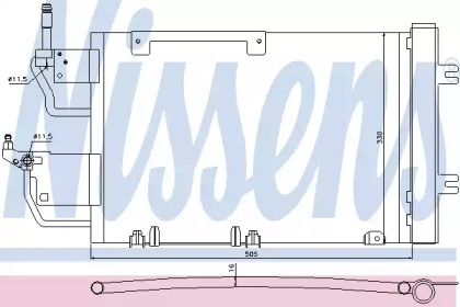 Радіатор кондиціонера Nissens 940052