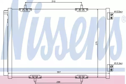 Радіатор кондиціонера Nissens 940055
