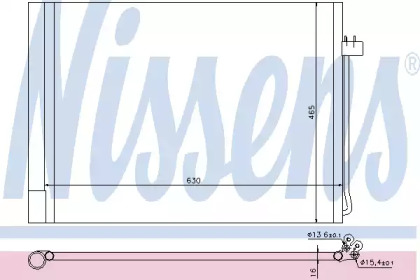 Радиатор кондиционера Nissens 940058