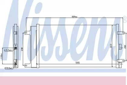 Радиатор кондиционера Nissens 940061