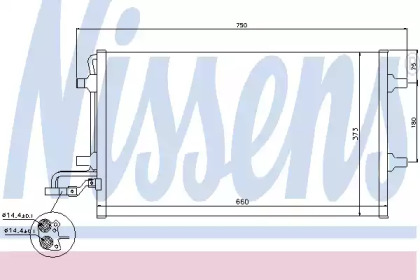 Радиатор кондиционера Nissens 940086