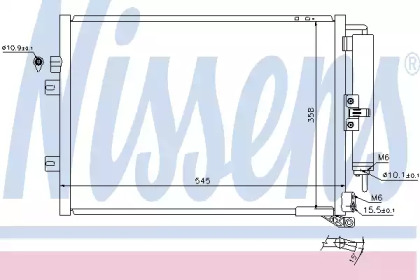 Радиатор кондиционера Nissens 940125