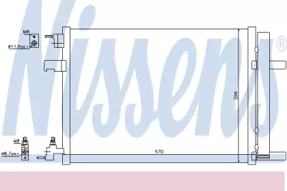 Радіатор кондиціонера Nissens 940134