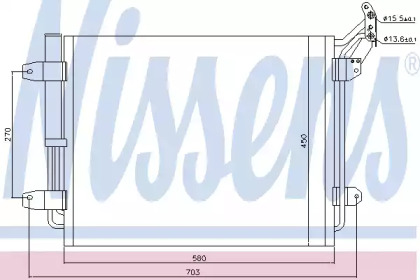 Конденсатор без хладогену Nissens 940138