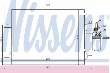 Радіатор кондиціонера Nissens 940159