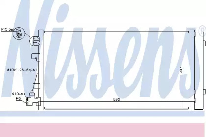 Конденсатор без хладогену Nissens 940160
