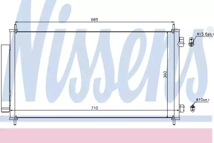 Радіатор кондиціонера Nissens 940163