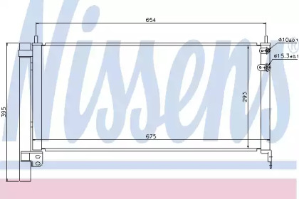 Радиатор кондиционера Nissens 940175