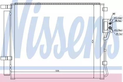 Радиатор кондиционера Nissens 940209