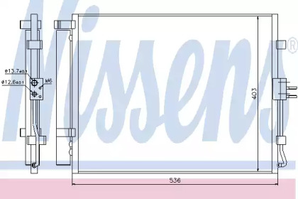 Радиатор кондиционера Nissens 940217
