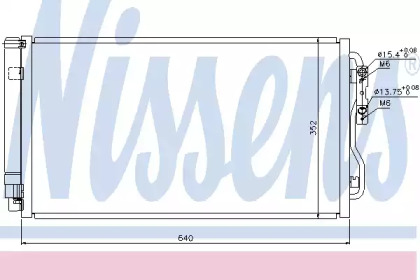 Радиатор кондиционера Nissens 940236