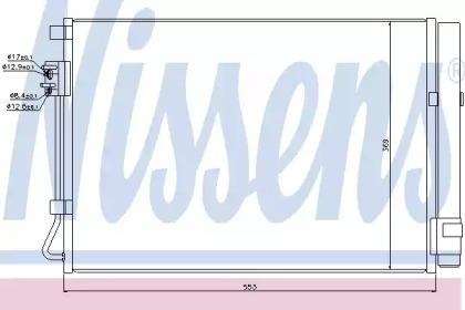 Радіатор кондиціонера Nissens 940243