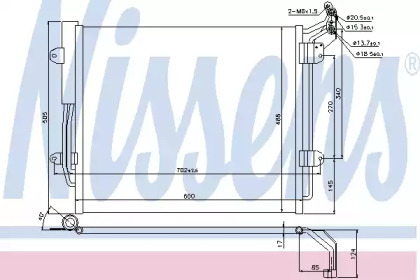 Радіатор кондиціонера First Fit Nissens 940256