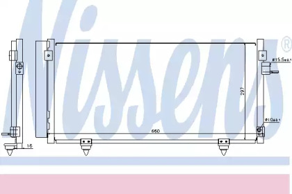 Радіатор кондиціонера Nissens 940257