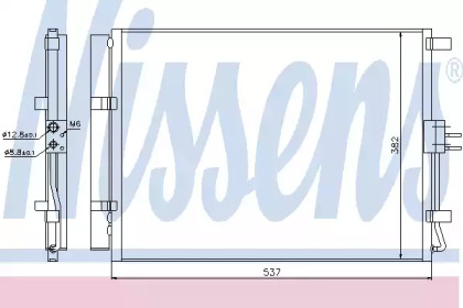 Конденсатор без хладогену (РОЗПРОДАЖ) Nissens 940267