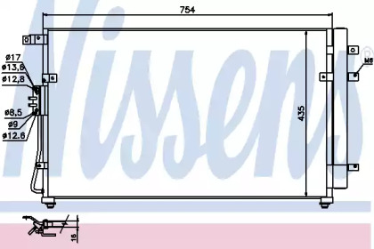 Радіатор кондиціонера Nissens 940269