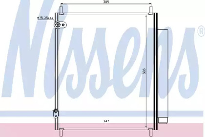 Радіатор кондиціонера Nissens 940284