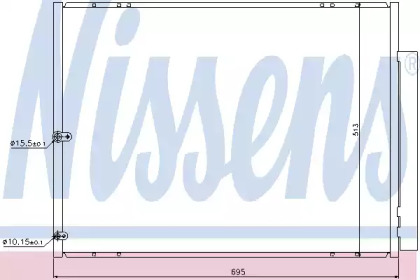 Радіатор кондиціонера Nissens 940297