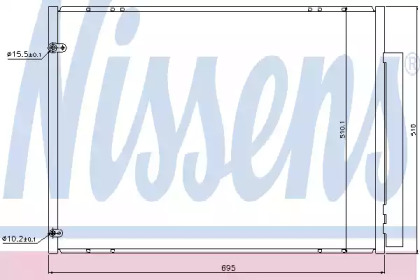 Конденсатор без хладогену Nissens 940298