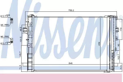 Конденсатор без хладогену Nissens 940322