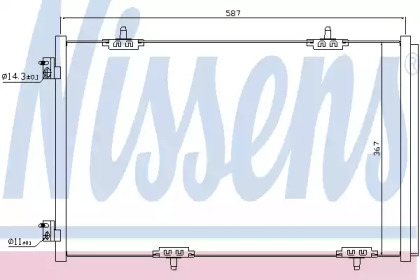 Радиатор кондиціонеру Nissens 940333