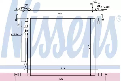 Радиатор кондиционера Nissens 940335