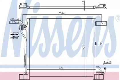 Конденсатор без хладогену Nissens 940338