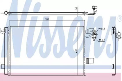 Радиатор кондиционера First Fit Nissens 940345