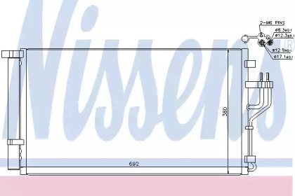 Радіатор кондиціонера Nissens 940351