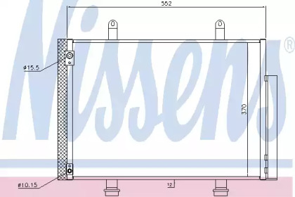 Конденсатор без хладогену (РОЗПРОДАЖ) Nissens 940356