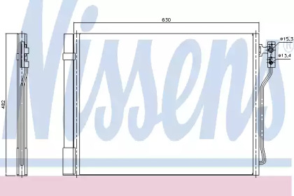 Радіатор кондиціонера First Fit Nissens 940370