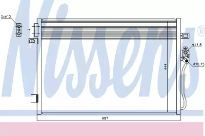 Конденсатор без хладогену Nissens 940379