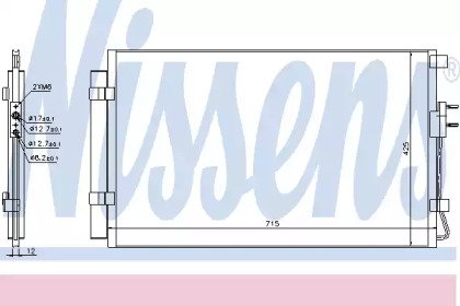 Радиатор кондиционера Nissens 940392