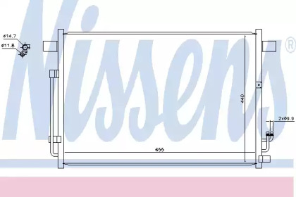 Радіатор кондиціонера Nissens 940403