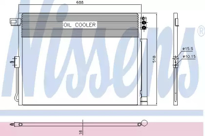 Радиатор кондиционера Nissens 940411