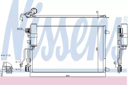 Радиатор кондиционера Nissens 940417