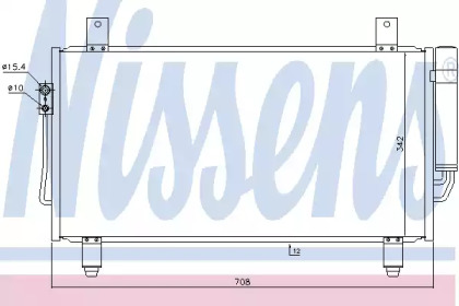 Радиатор кондиционера Nissens 940435