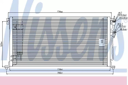 Радиатор кондиционера Nissens 940439