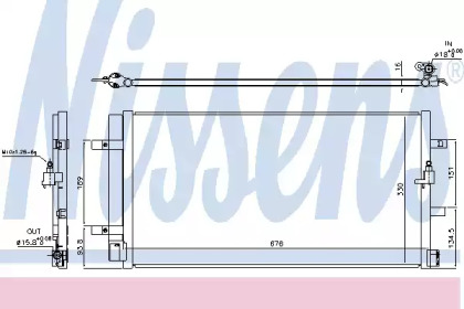 Радіатор кондиціонера First Fit Nissens 940453