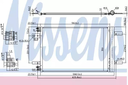 Радіатор кондиціонера Nissens 940458