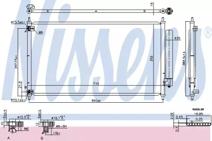 Радиатор кондиционера Nissens 940466
