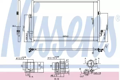 Радіатор кондиціонера Nissens 940556