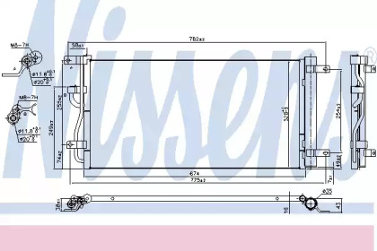 Радиатор кондиционера Nissens 940569
