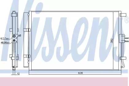 Радиатор кондиционера Nissens 940573