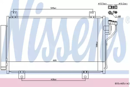 Радіатор кондиціонера Nissens 940575