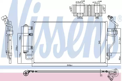 Радиатор кондиционера Nissens 940583