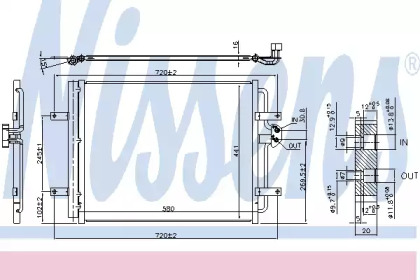 Радиатор кондиционера Nissens 940584