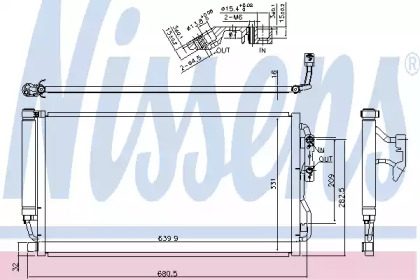 Радиатор кондиционера Nissens 940590